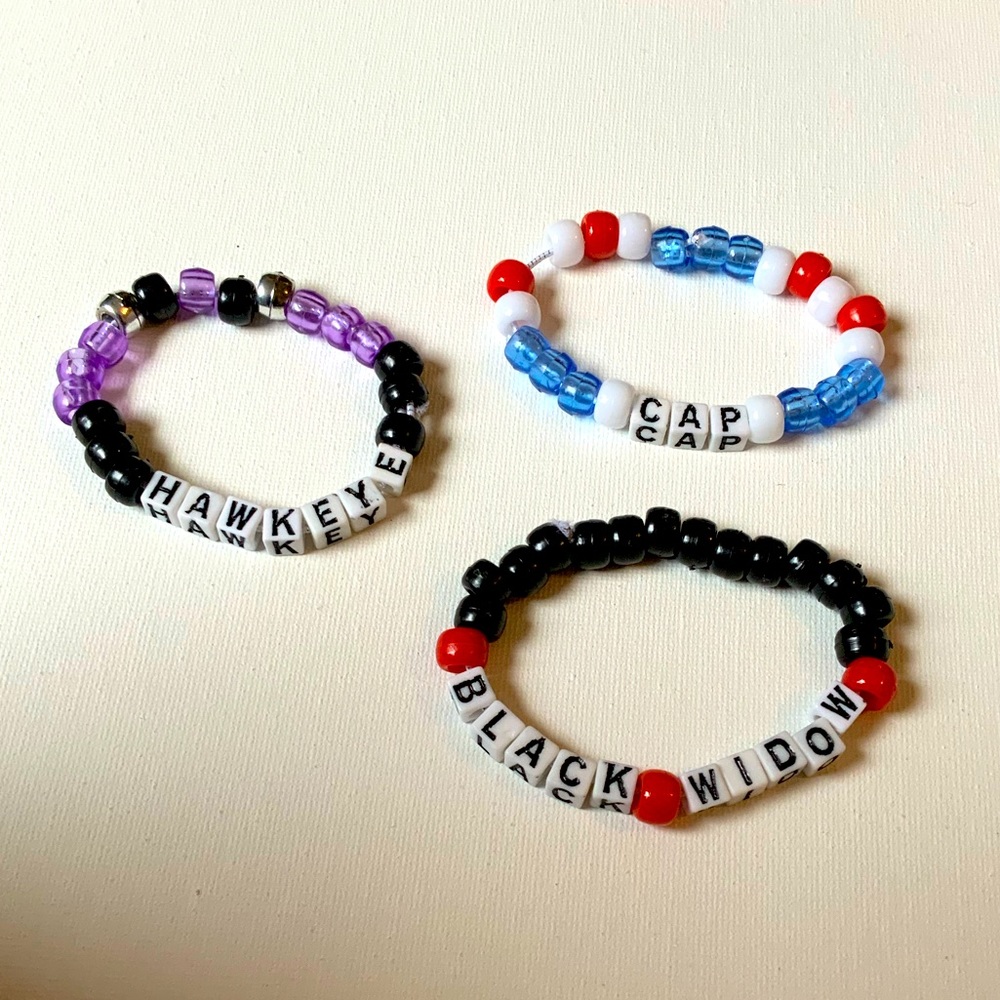 Marvel Bead Bracelets Set of 3